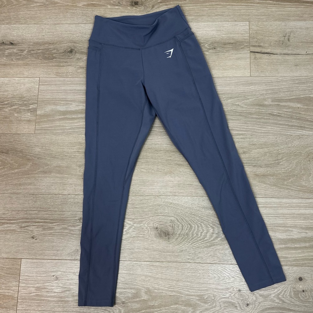 Gymshark Leggings Women Medium High Waisted Slate Lavender Purple Gym Athleisure